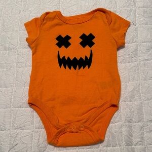 Orange Halloween Baby Onesie